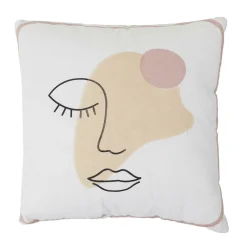 Poduszka Arty pastelowa twarz