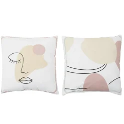 Poduszka Arty pastelowa twarz