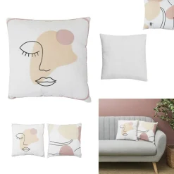 Poduszka Arty pastelowa twarz