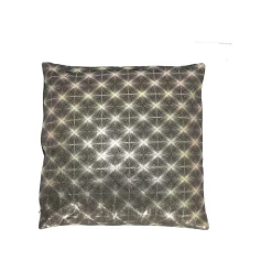 Poduszka Czarna Velvet Gwiazdy 45x45cm