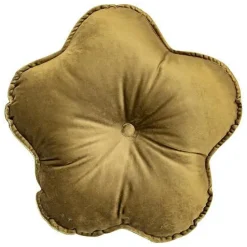Poduszka dekoracyjna Flower Velvet zielona