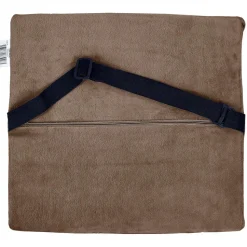 Poduszka ergonomiczna Sensly na oparcie krzesła brązowa