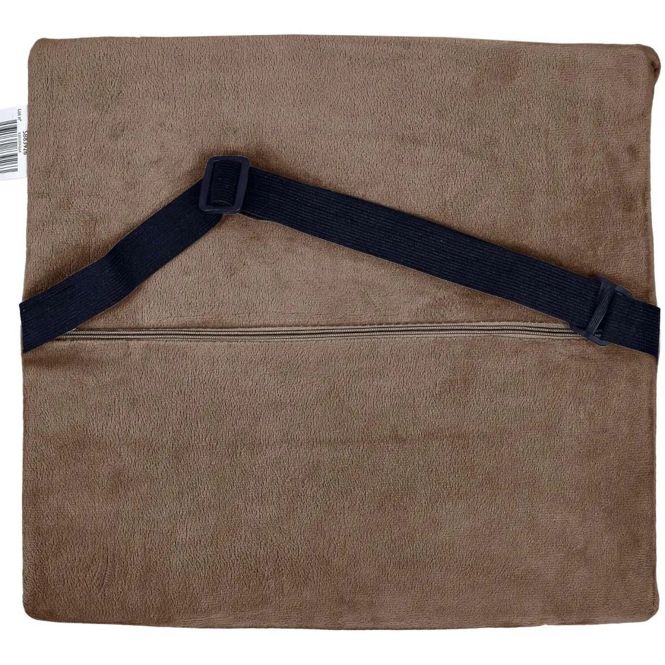 Poduszka ergonomiczna Sensly na oparcie krzesła brązowa