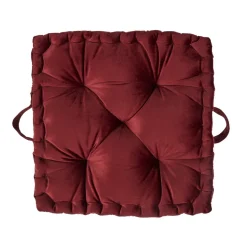 Poduszka gruba pikowana bordowa