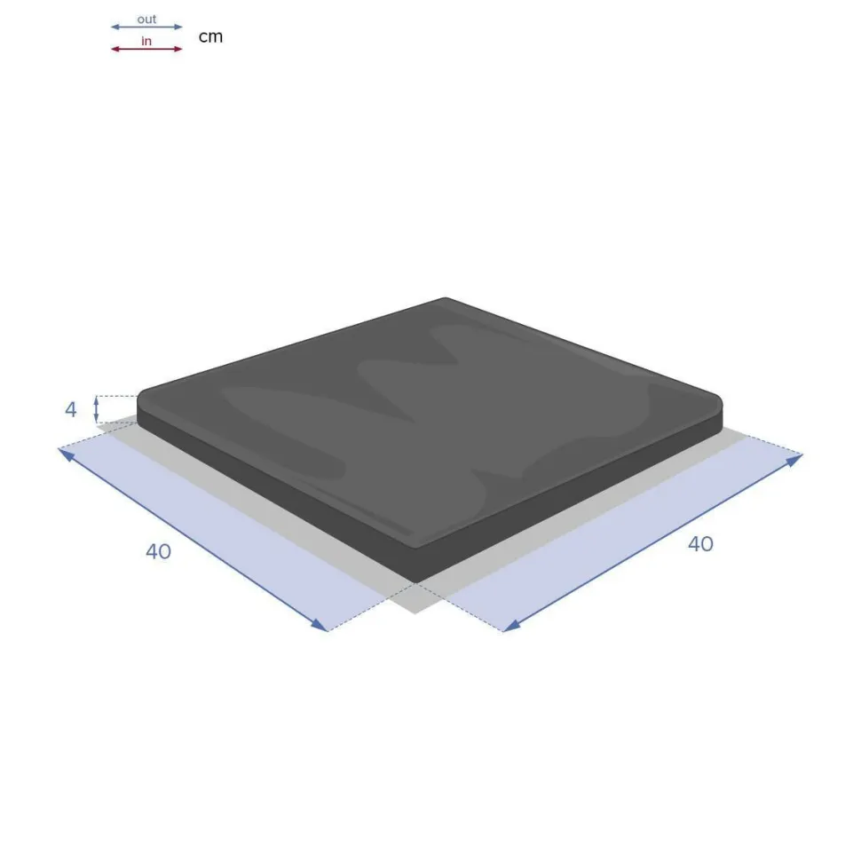 Poduszka Korai 40x40cm bordowa