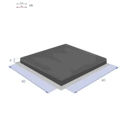 Poduszka Korai 40x40cm morska