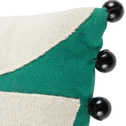 Poduszka Malakite haftowana 30x30 cm zielona