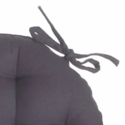 Poduszka na krzesło 38cm okrągła szara