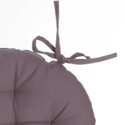 Poduszka na krzesło 38cm okrągła taupe