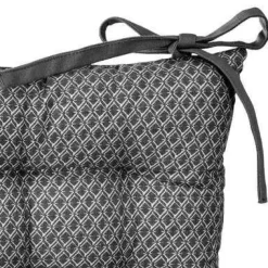 Poduszka na krzesło kwadrat 38cm szara