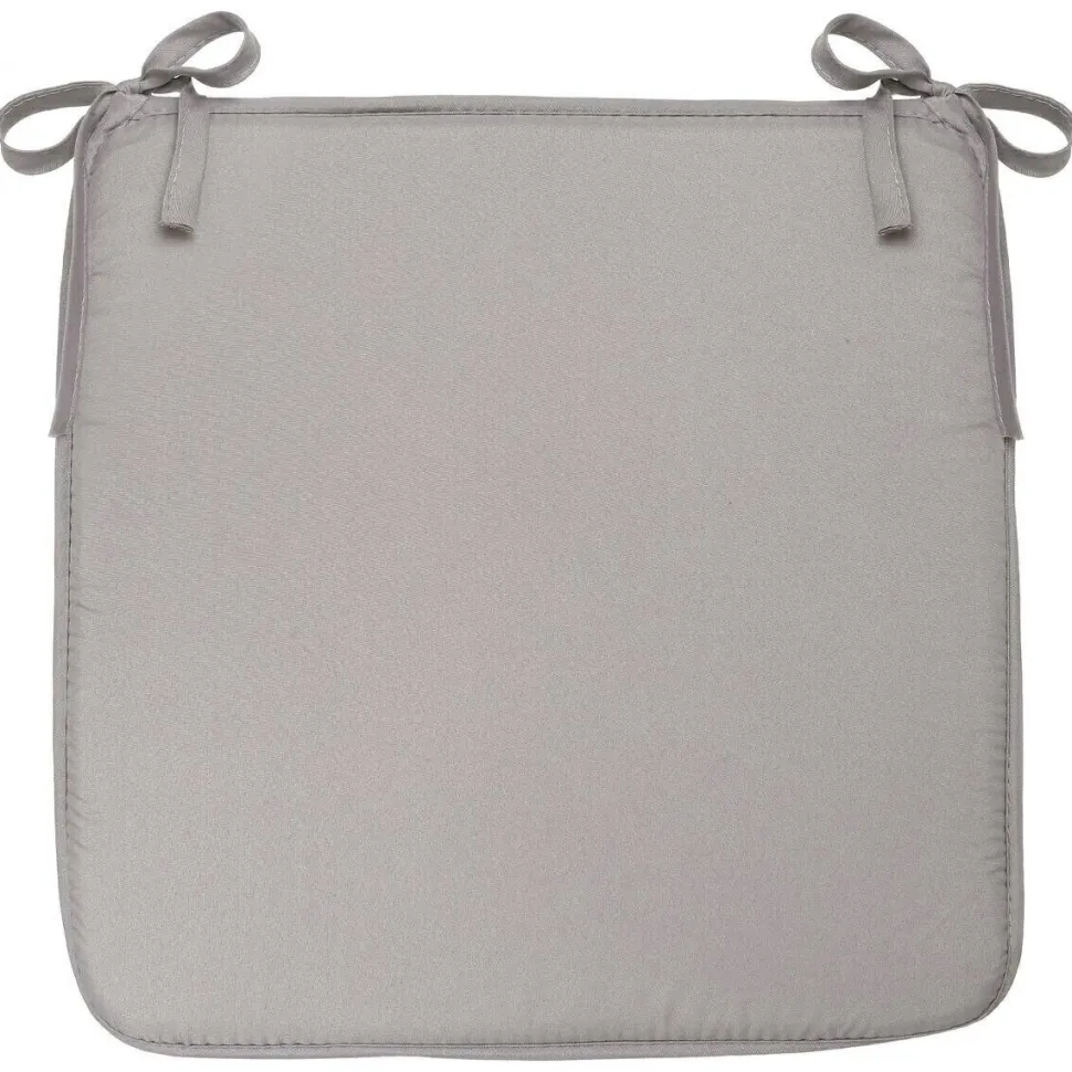 Poduszka na krzesło 39x39 cm szara