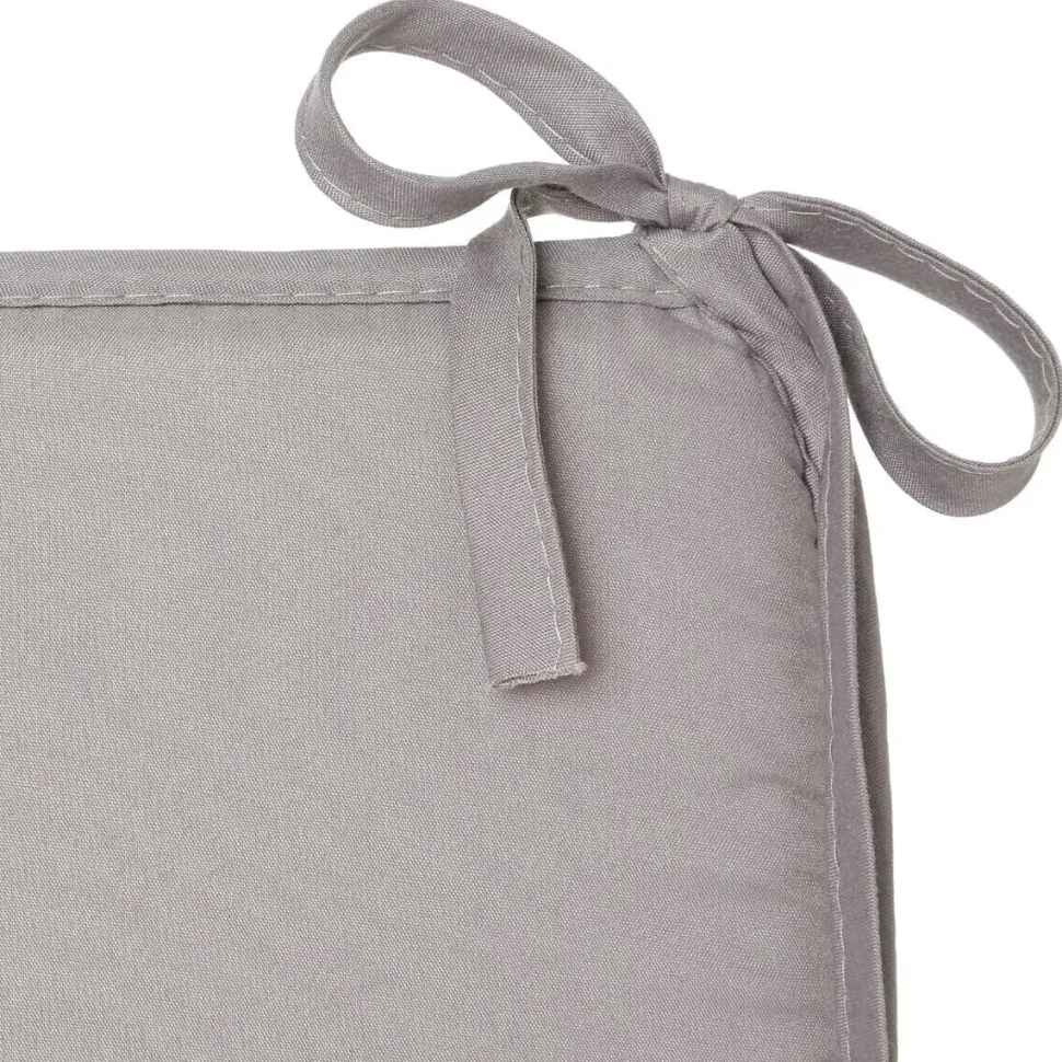 Poduszka na krzesło 39x39 cm szara