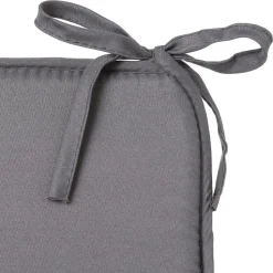 Poduszka na krzesło 39x39 cm szara        ciemna