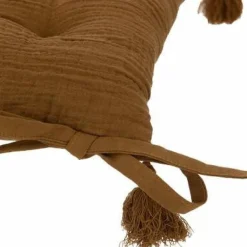 Poduszka na krzesło z pomponami 38x38cm