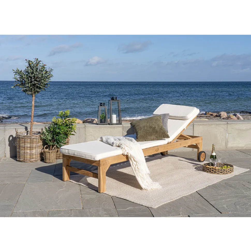 Poduszka na leżak Andorra biała