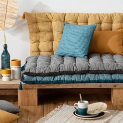 Poduszka podłogowa Otto 60x120 cm niebieska