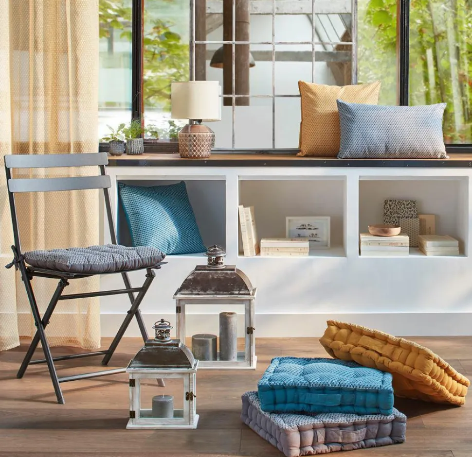 Poduszka/ siedzisko Shipy niebieska