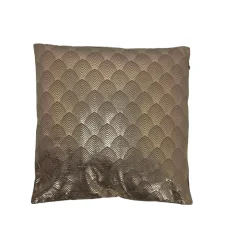 Poduszka Velvet Łuska brązowa ciemna