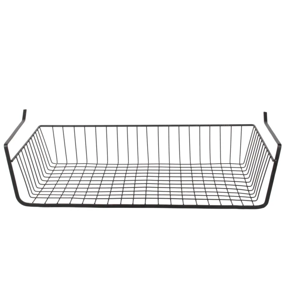 Podwieszany kosz podpółkowy L czarny