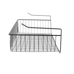 Podwieszany kosz podpółkowy L czarny