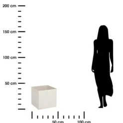 Pojemnik do przechowywania Tweed 31 x 31  cm beżowy