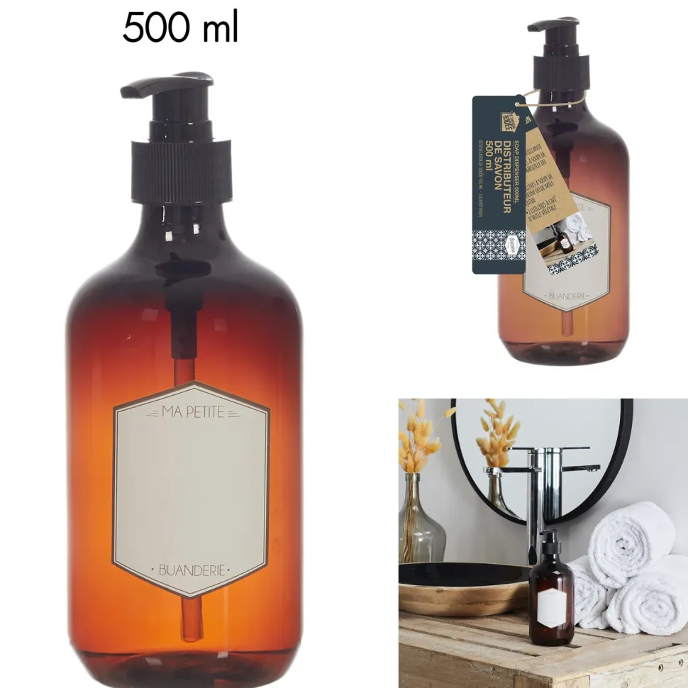 Pojemnik/ dozownik na mydło 500ml bursztynowy