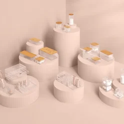 Pojemnik na chusteczki Selena z bambusową pokrywką