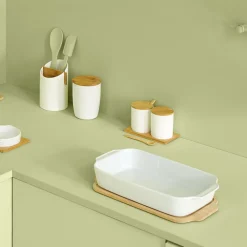 Pojemnik na sztućce biały