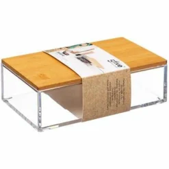 Pojemnik Selena mały prostokąt z bambusową pokrywką