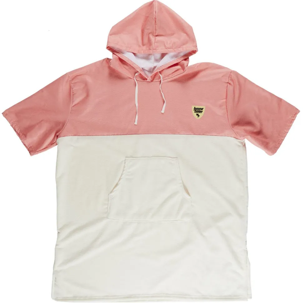 Ponczo Ainsa ręcznikowe różowe