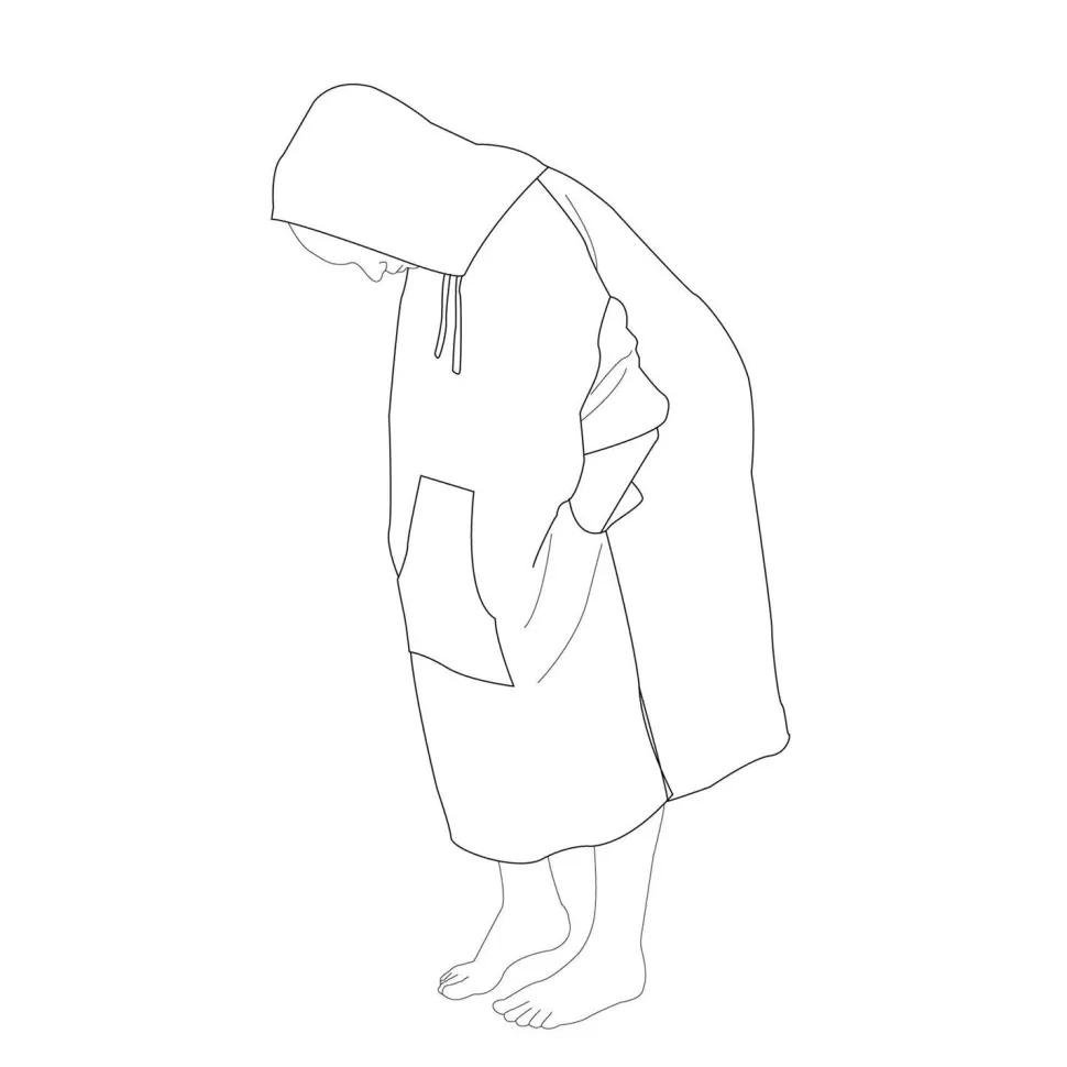 Ponczo Ainsa ręcznikowe różowe