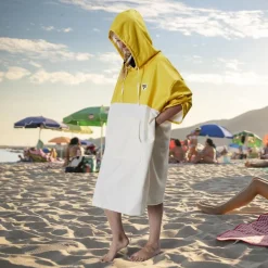 Ponczo Ainsa ręcznikowe żółte