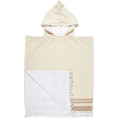 Ponczo Orongo ręcznikowe beżowe