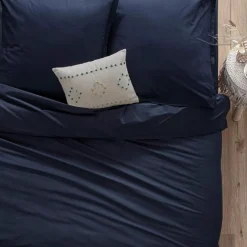 Poszwa na kołdrę 240 x 220 cm bawełna niebieska