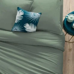 Poszwa na kołdrę 240 x 220 cm bawełna zielona