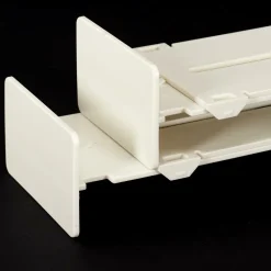 Przegrody do szuflad regulowane białe