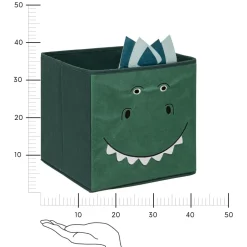 Pudełko do regału Dinosaur zielone