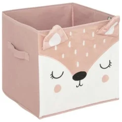 Pudełko do regału Lis różowe