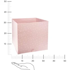Pudełko do regału różowe w gwiazdki