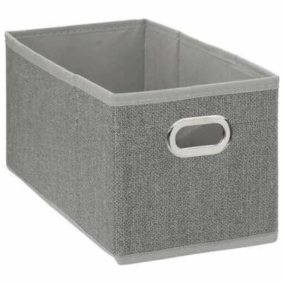 Pudełko do regału 15x31cm gładkie szare