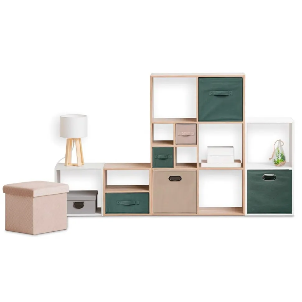 Pudełko do regału 31x31cm gładkie morskie