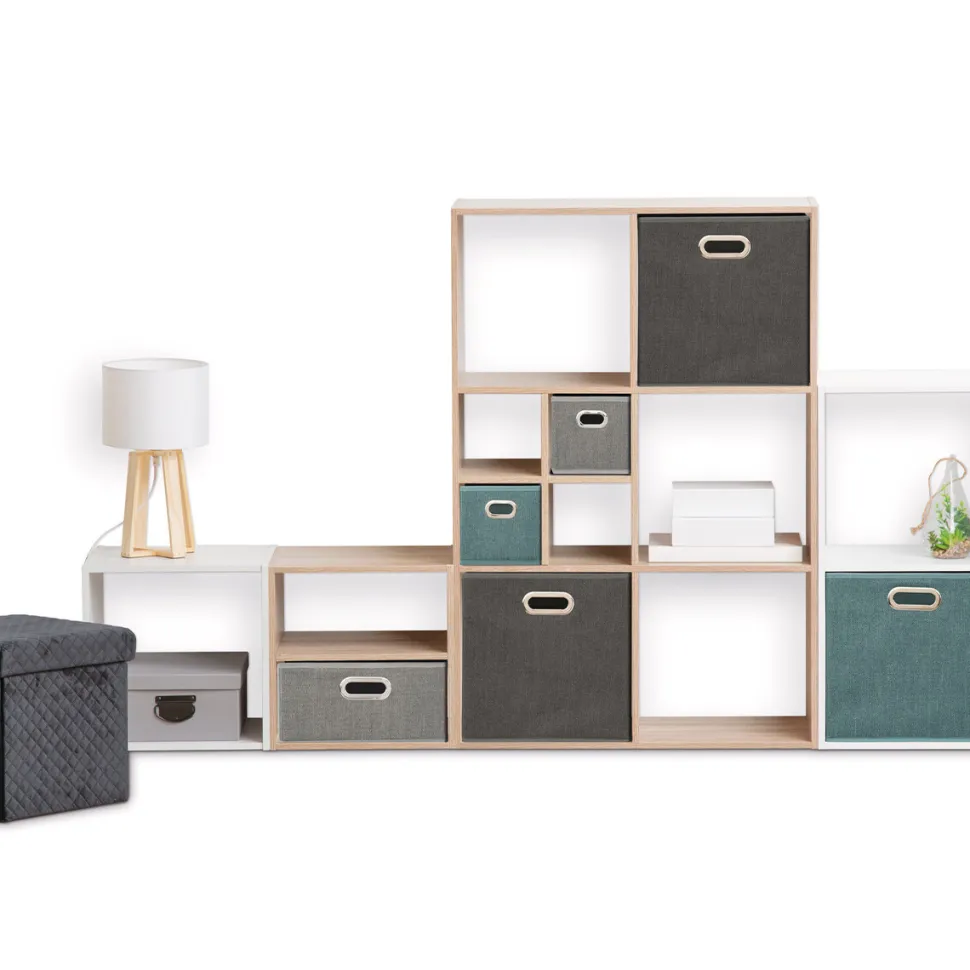 Pudełko do regału 31x31cm gładkie morskie