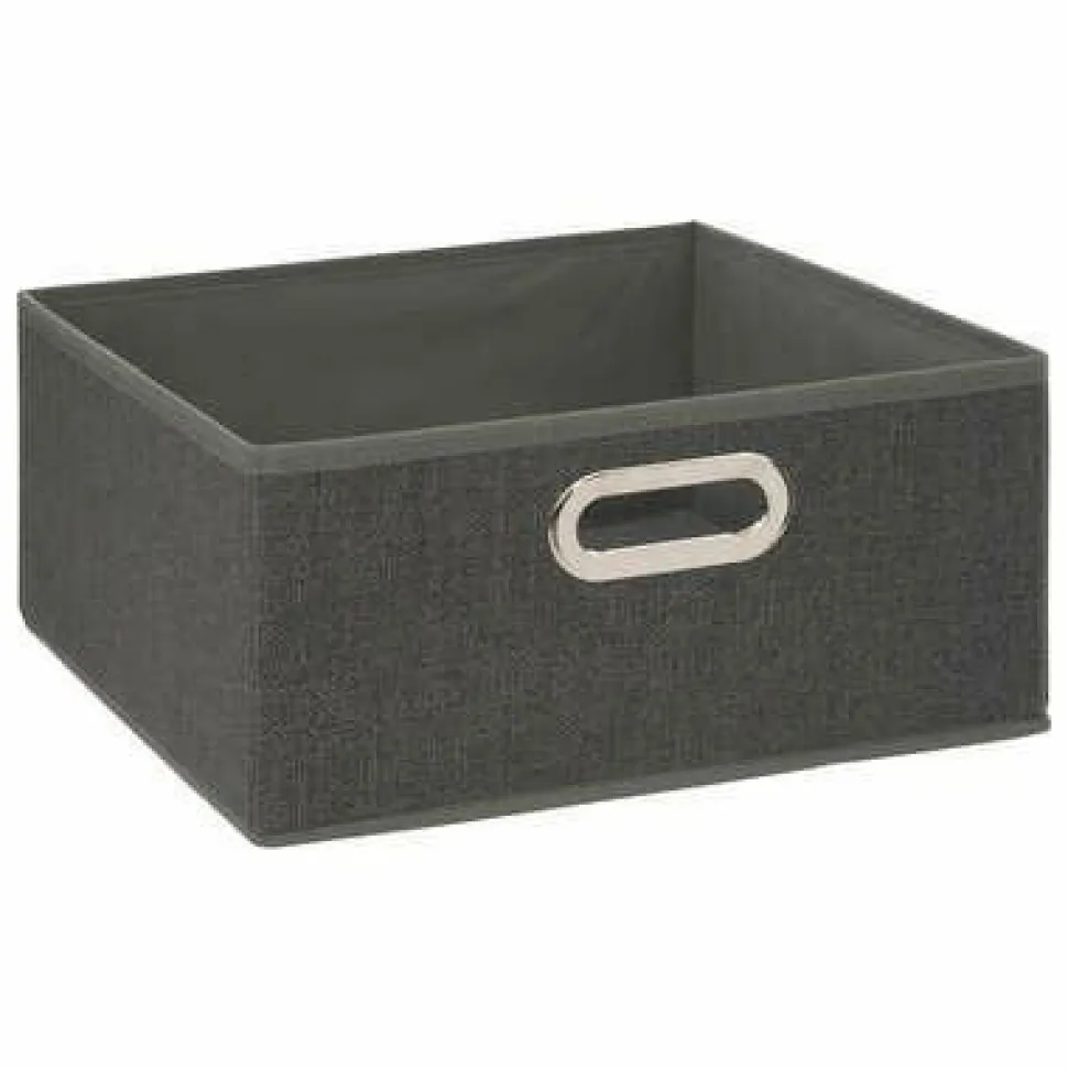 Pudełko do regału 31x15cm gładkie szare