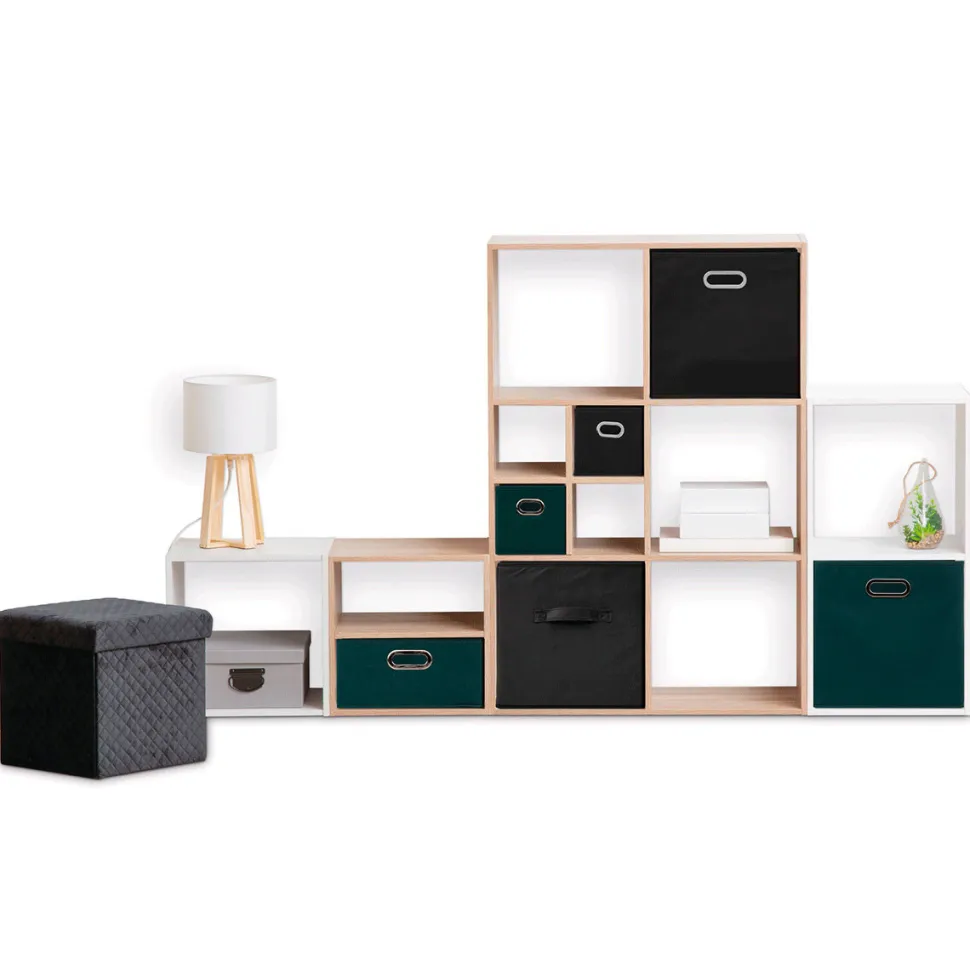 Pudełko do regału 31x15cm gładkie czarne