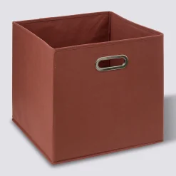 Pudełko do regału 31x31cm gładkie  terracota