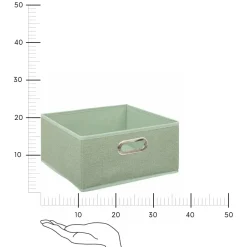 Pudełko do regału 31x15cm gładkie         pistacjowe
