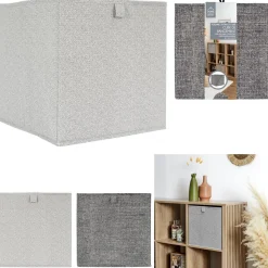 Pudełko do regału 30x30cm szare jasne Cube