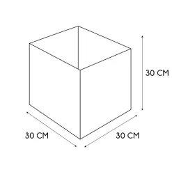 Pudełko do regału 30x30cm szare jasne Cube