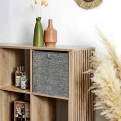 Pudełko do regału 30x30cm szare ciemne Cube