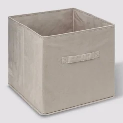 Pudełko do regału 31x31cm Velvet beżowe